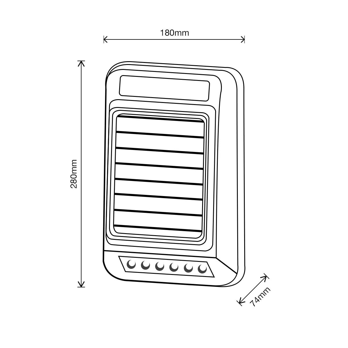 Sonnette Solaire sans Fil avec Alarme 129 DB Détection de Mouvement Lumière  Clignotante Alarme de Capteur de Mouvement Intérieur Extérieur pour Fermes