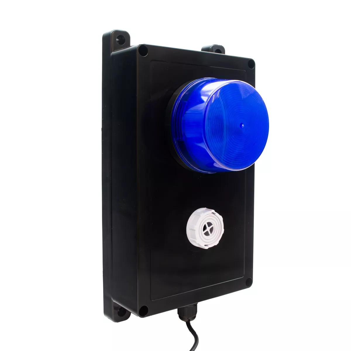 SIREN BOX WITH BLUE STROBE & ADJUSTABLE SIREN