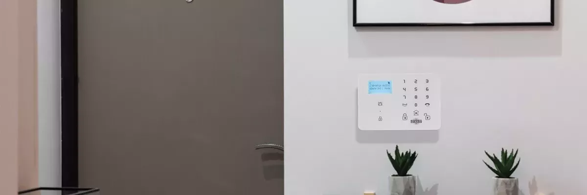 KP9 gsm alarm on wall