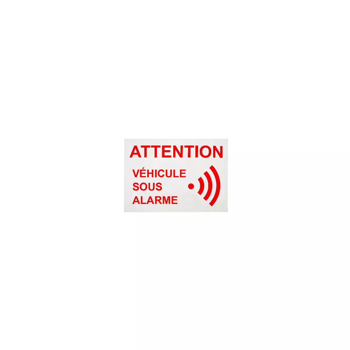 Sticker Numéro pour votre voiture VIDE intérieur