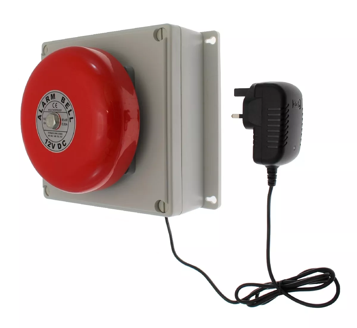 Sonnette cloche industrielle sans-fil 800 mètres longue portée - bouton  déporté autonome haute-résistance (PROTECT 800)